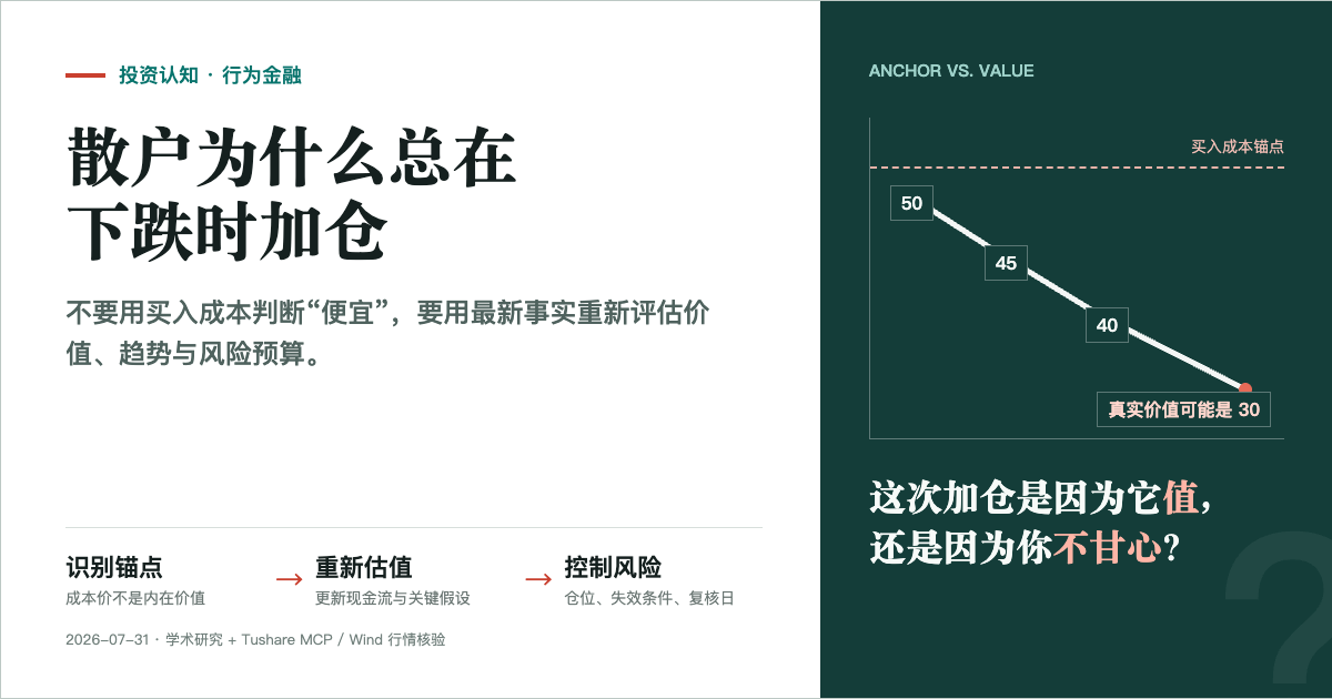 散户为什么总在下跌时加仓分享封面